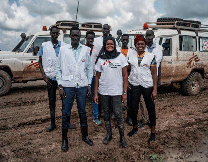 The MSF team in Abyei, South Sudan.